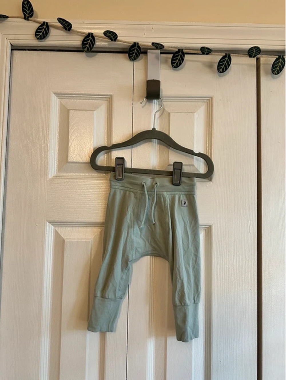Polarn O. Pyret organic cotton pants, size 2-4 months